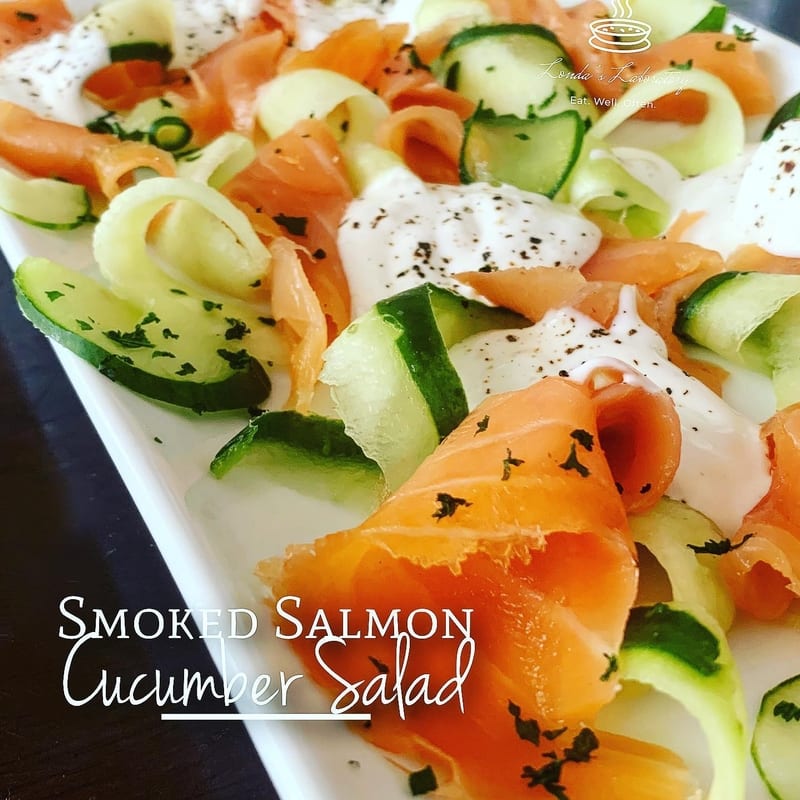 Smoked Salmon Cucumber Salad